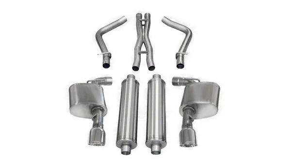 Corsa 2.75in D&S Cat-Back Dual Rear Exit w/ Tips | Chrysler 300 SRT8/Dodge Charger (14463)