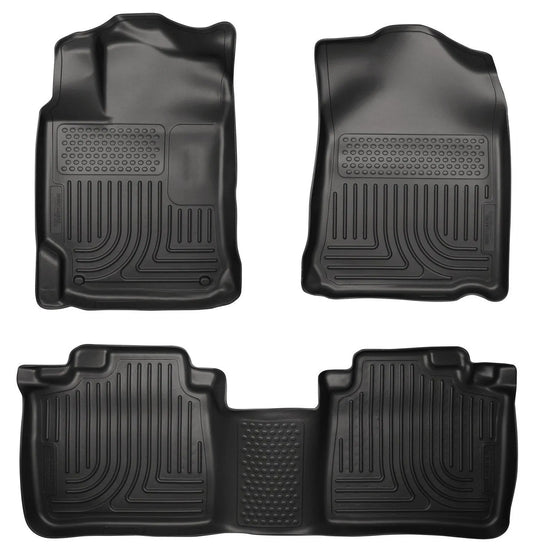 Husky Liners Weatherbeater Combo Front & 2nd Seat Black Floor Liners | Toyota Camry (12) (98901)