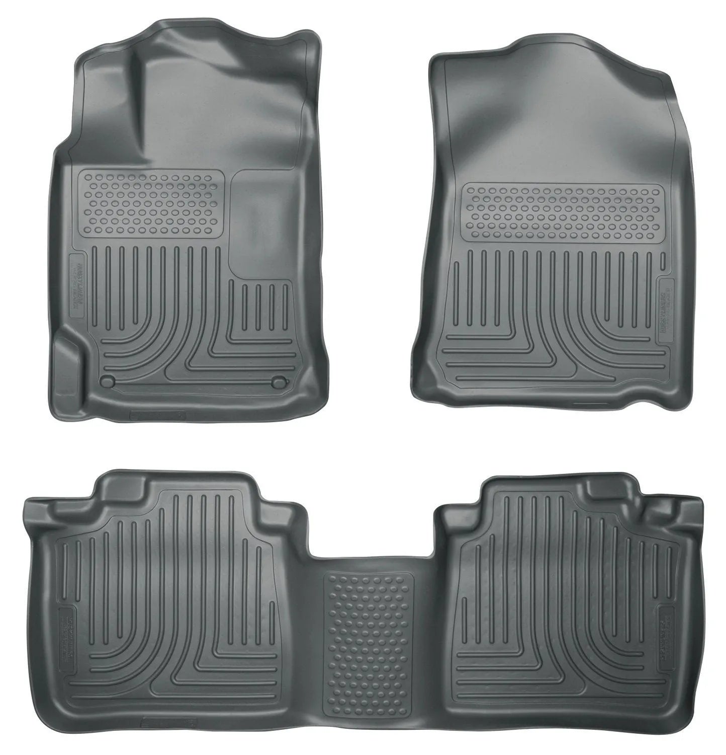 Husky Liners Weatherbeater Combo Front & 2nd Seat Gray Floor Liners | Toyota Camry 2012 (98902)