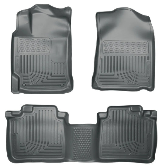 Husky Liners Weatherbeater Combo Front & 2nd Seat Gray Floor Liners | Toyota Camry 2012 (98902)