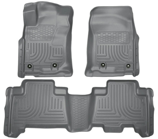 Husky Liners Weatherbeater Grey Front & 2nd Seat Floor Liners | Toyota 4Runner 2013 (99572)