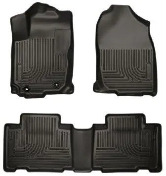 Husky Liners Weatherbeater Black Front & 2nd Seat Floor Liners | Toyota Corolla (14) (99521)