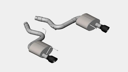 2015 Ford Mustang GT 5.0 Catback System with Black Tips by Corsa (14328BLK)
