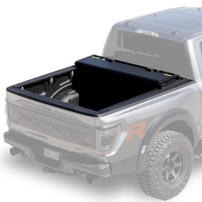 Truxarmor QuadAxis Pro Series Quad-Fold Flip Up Tonneau Cover for 2020-2025 GMC 3500HD  - 6'9" Bed