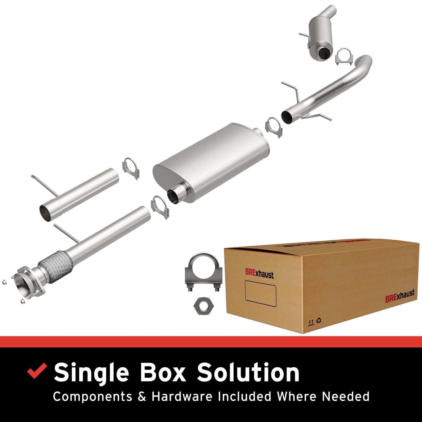 BRExhaust Direct-Fit Replacement Exhaust System 106-0519