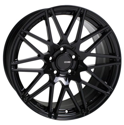 (set of 4) Enkei TMS Gloss Black | 18x8" +35mm | 5x114.3mm Wheels