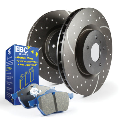 EBC S6KF1122 Disc Brake Kit & Rotor Front For 1994-1999 Ford Mustang