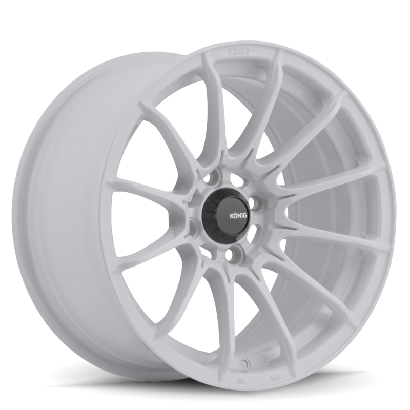 Konig Dial In Gloss White | 15x7" +35mm | 4x100mm Wheel