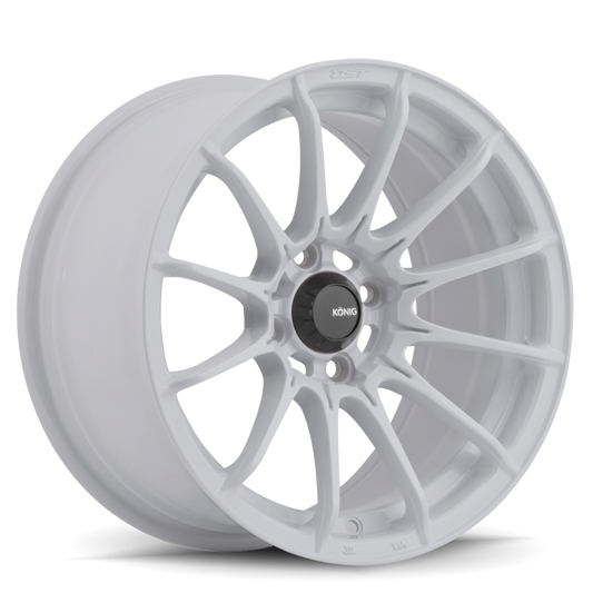 Konig Dial In Gloss White | 15x7" +35mm | 4x100mm Wheel