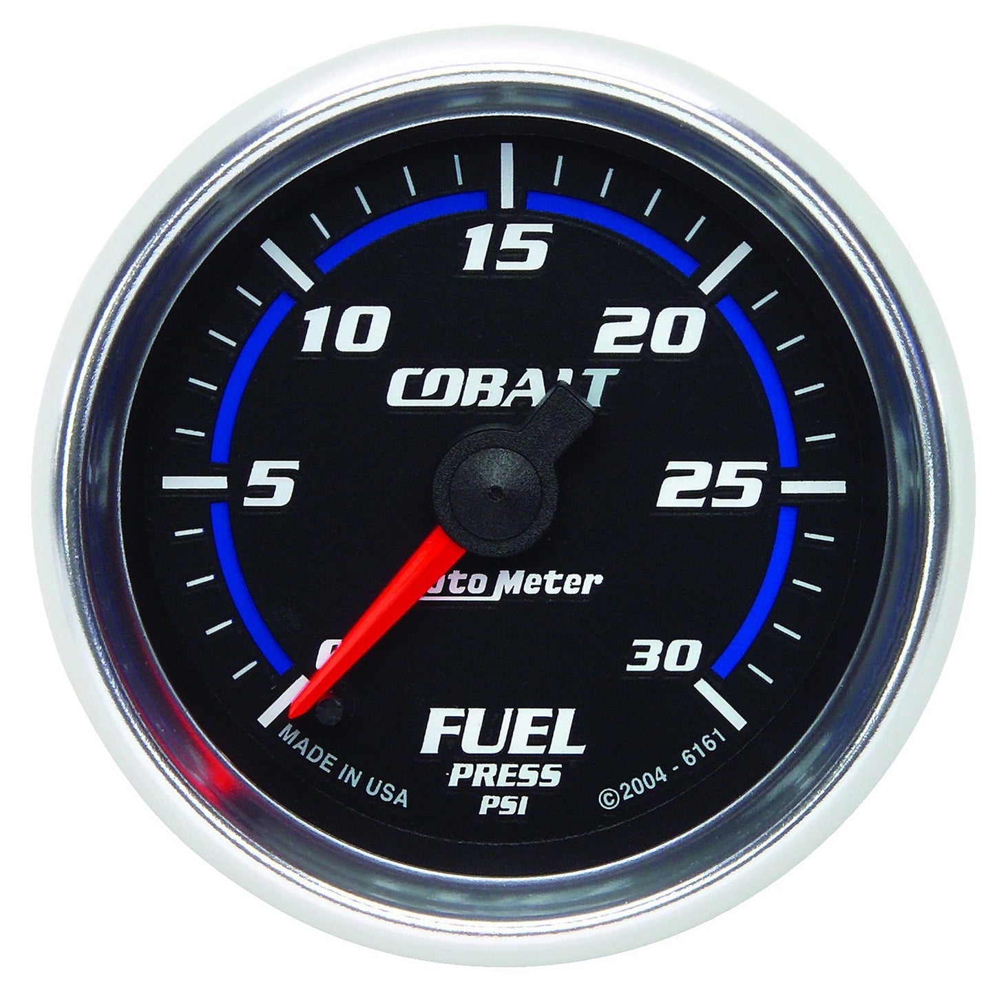 AutoMeter Cobalt 52mm 0-30 PSI Full Sweep Electronic Fuel Pressure Gauge (6161)