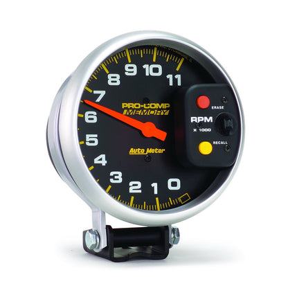 AutoMeter Pro-Comp 5in 0-11000 RPM Pedestal w/Peak Memory Tachometer (6811)