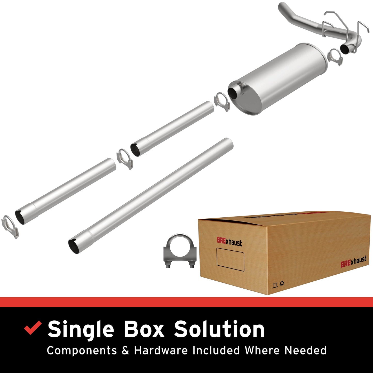 BRExhaust 1997-1997 Ford Direct-Fit Replacement Exhaust System