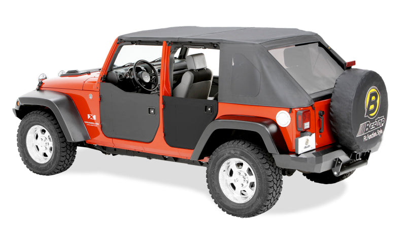Bestop 53041-35 Fabric Lower Doors For Jeep Wrangler JK 07-18 4-Door