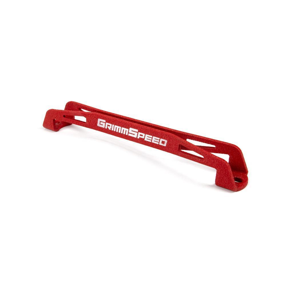 GrimmSpeed 08-18 Subaru WRX/STI Lightweight Battery Tie Down - Black-WheelFlip