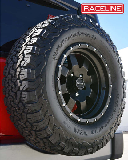 Raceline 935 Defender Satin Black | 17x9" +0mm | 5x127mm Wheel