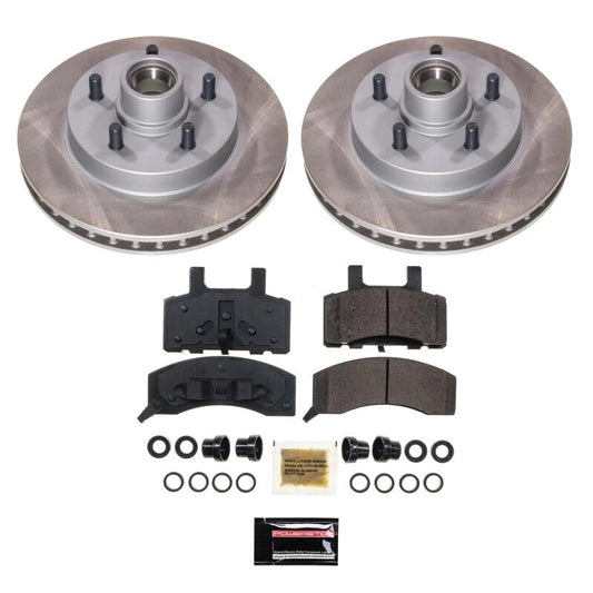 PowerStop 98-99 GMC Yukon Front Semi-Coated Rotor Kit (SC1991)