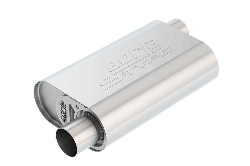 Borla CrateMuffler SBC 2.5in Offset/Center Oval | SBC 350/383 (400773)