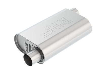 Borla CrateMuffler SBC 2.5in Offset/Center Oval | SBC 350/383 (400773)