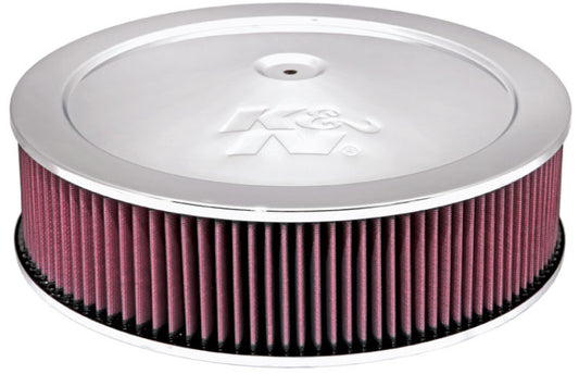 K&N 60-1290 Round Air Filter Assembly For Increase Horsepower -Washable/Reusable