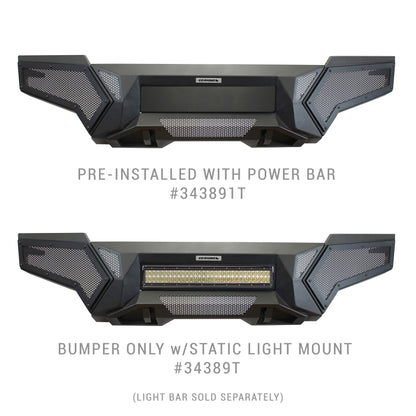 Go Rhino 24-26 Toyota Tacoma (4dr) Element Front Bumper w/ Fixed Light Bar Mount - Tex. Blk