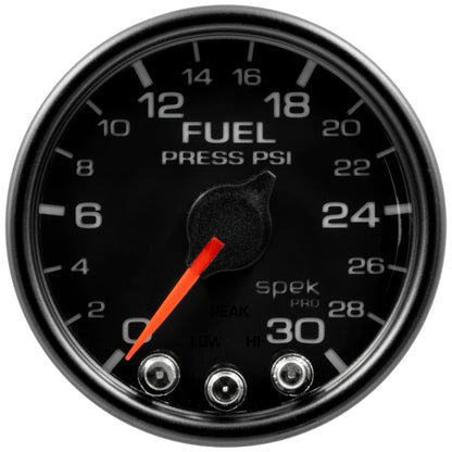 Autometer Spek-Pro 2 & 1/16" Fuel Press Gauge 30PSI