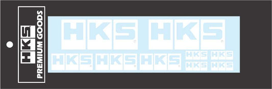 HKS LOGO Sticker a la carte WHITE-WheelFlip