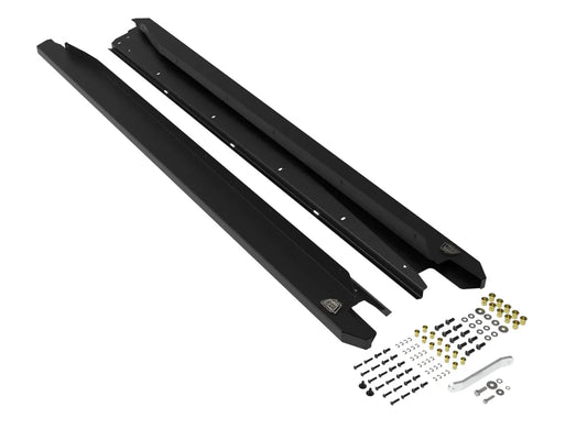 aFe POWER 20-23 Subaru Outback H4 2.4L (t) / H4 2.5L Terra Guard Trail Steps - Black-WheelFlip