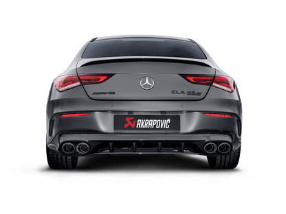 Akrapovic Evolution Line Cat Back (Titanium) w/ Carbon Fiber Tips - Mercedes AMG CLA 45 / 45 S (C118)