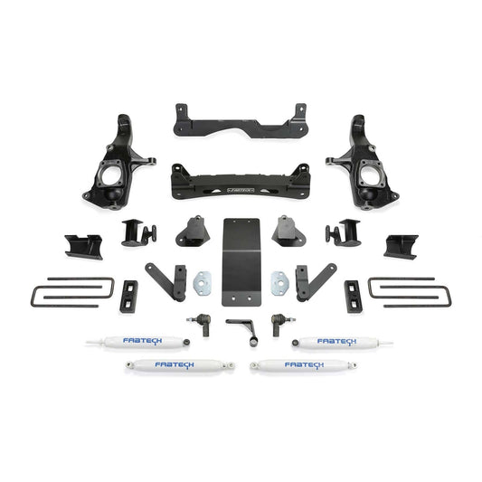 Fabtech 4" Basic Suspension System w/ Performance Shocks | GM 3500HD 2WD/4WD (11-19) (K1123)