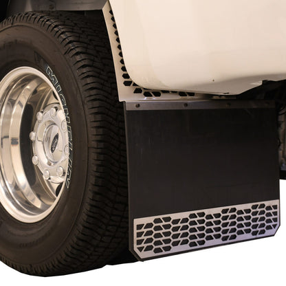 Putco 15-19 Chevy HD Dually Front Brushed SS Mud Skins (78170)