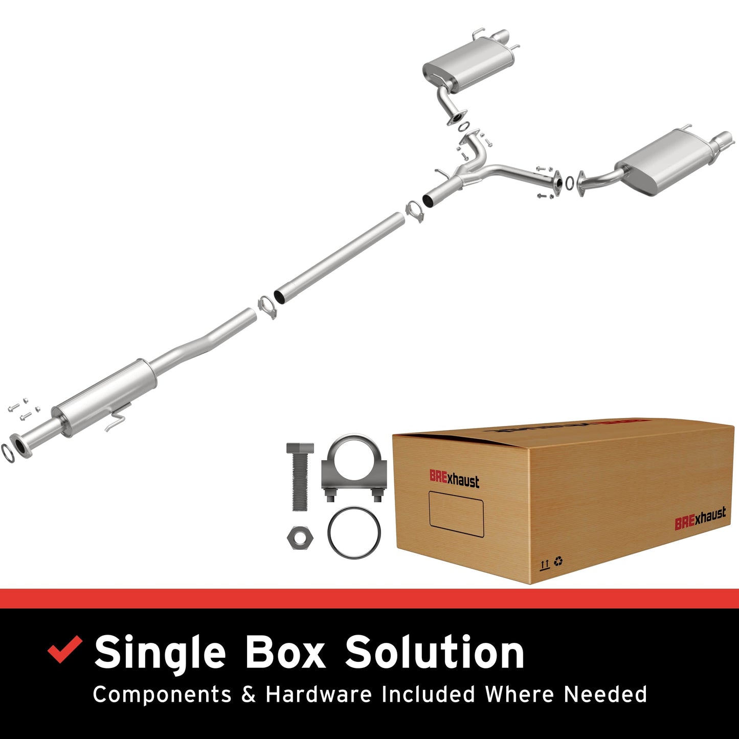 BRExhaust Direct-Fit Replacement Exhaust System 106-0557