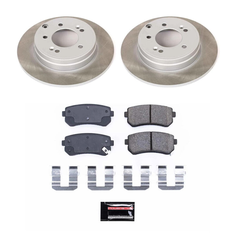 PowerStop 14-16 Kia Cadenza Rear Semi-Coated Rotor Kit (SC6936)