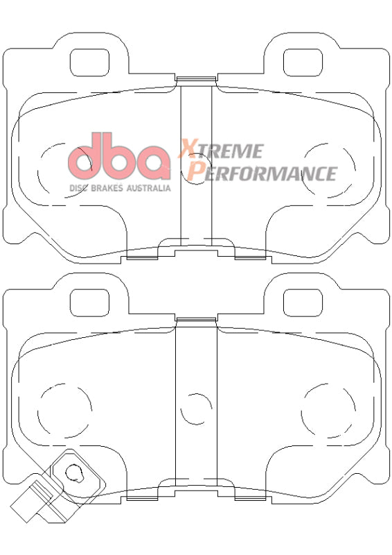 DBA XP Extreme Performance Rear Brake Pads | Nissan 370Z (09+) (DB2401XP)