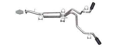 Gibson Black Elite 2.25in Dual Cat-Back Exhaust | Chevrolet Tahoe LS (00-06) (65563B)