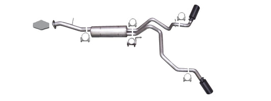 Gibson Black Elite 2.25in Dual Cat-Back Exhaust | Chevrolet Tahoe LS (00-06) (65563B)