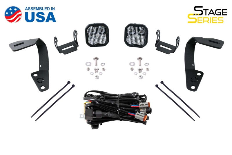 Diode Dynamics SS3 LED Ditch Light Kit - Yellow Pro Combo | Toyota 4Runner (10-24) DD6749