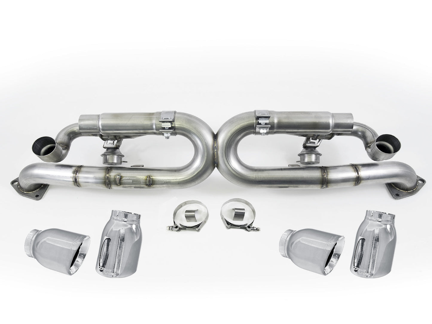 AWE Tuning AWE SwitchPath Exhaust for Porsche 991 - PSE cars - Chrome Silver Tips - 3025-42010