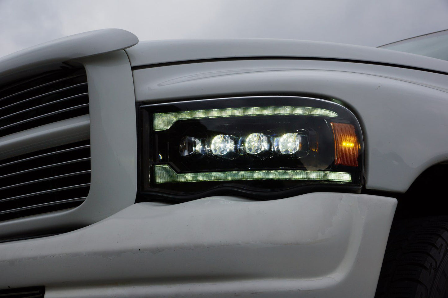 AlphaRex 02-05 Dodge Ram NOVA-Series LED Projector Headlights Alpha-Black