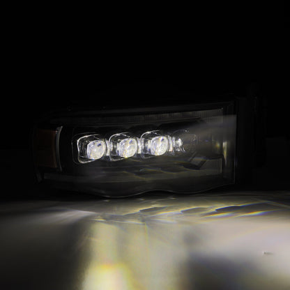 AlphaRex 02-05 Dodge Ram NOVA-Series LED Projector Headlights Black