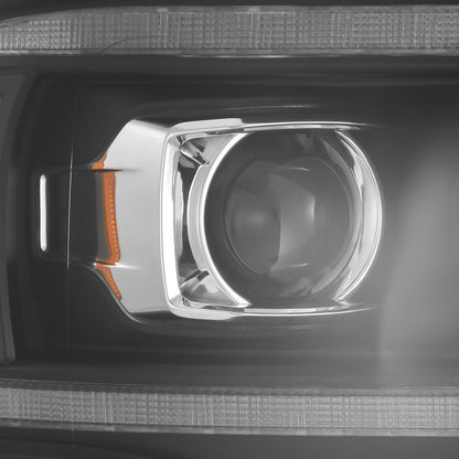 AlphaRex 02-05 Dodge Ram PRO-Series Halogen Projector Headlights Black