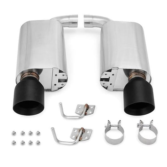 Mishimoto 2015+ Ford Mustang GT Street Axleback Exhaust w/ BlackTips-WheelFlip