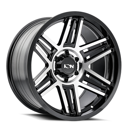 (set of 4) ION Wheels Type 147 Black/Machined | 17x9" +0mm | 5x127mm Wheels