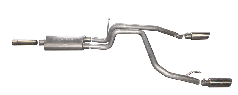 Gibson 2.25in Dual Split Cat-Back Exhaust | Dodge Nitro R/T (07-09) (616005)