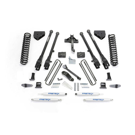 Fabtech 6" 4-Link System w/ Coils & Performance Shocks | Ford F450/550 4WD (08-10) (K2054)