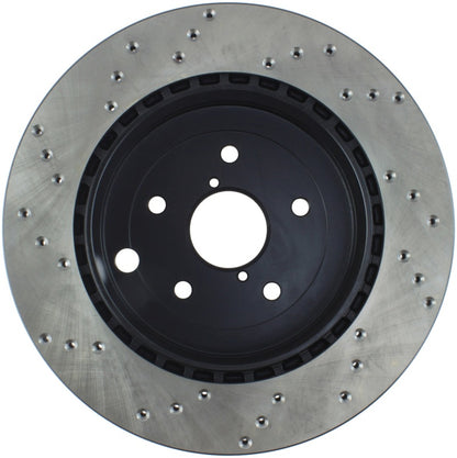 StopTech 128.47030L Sport Cross-Drilled Disc Brake Rotor for Impreza WRX STI