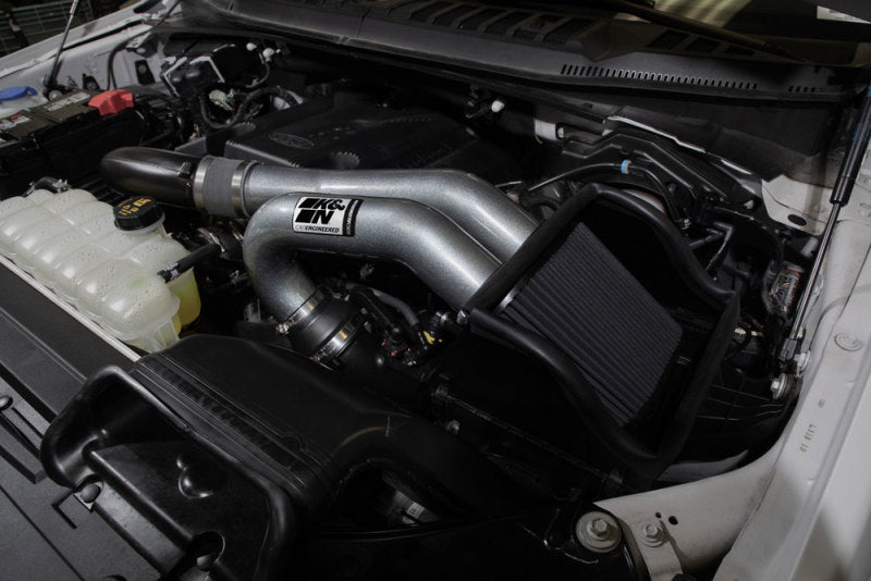 K&N Performance Air Intake System | Ford F-150 (Incl. Raptor) 2.7L/3.5L V6 (30-2617KC)