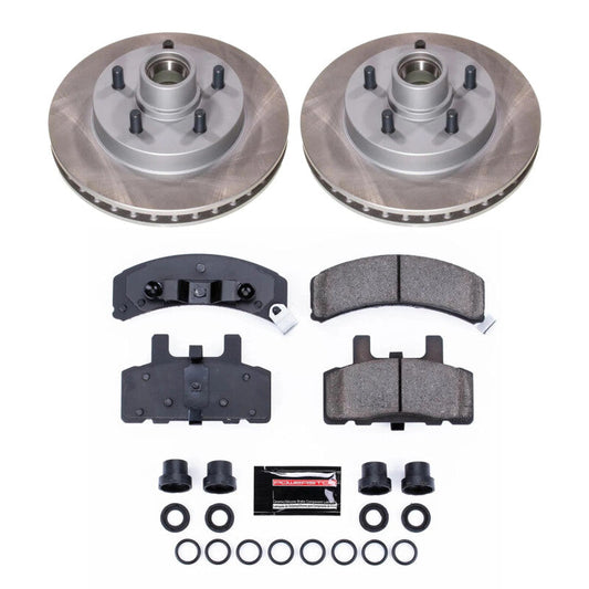 PowerStop 92-99 GMC Yukon Front Semi-Coated Rotor Kit (SC1990)