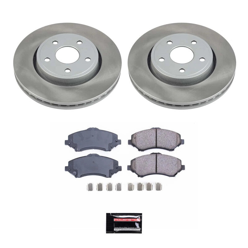 PowerStop 08-12 Jeep Liberty Front Semi-Coated Rotor Kit (SC1631)
