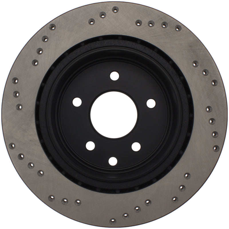 Stoptech 128.42088R Sport Cross-Drilled Disc Brake Rotors For Nissan Maxima