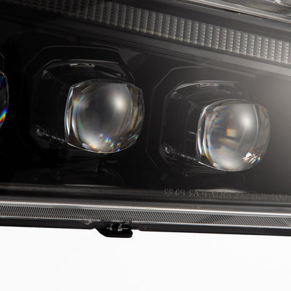 AlphaRex 03-06 Chevrolet Silverado/02-06 Avalanche (without body cladding) NOVA-Series LED Projector Headlights Alpha-Black